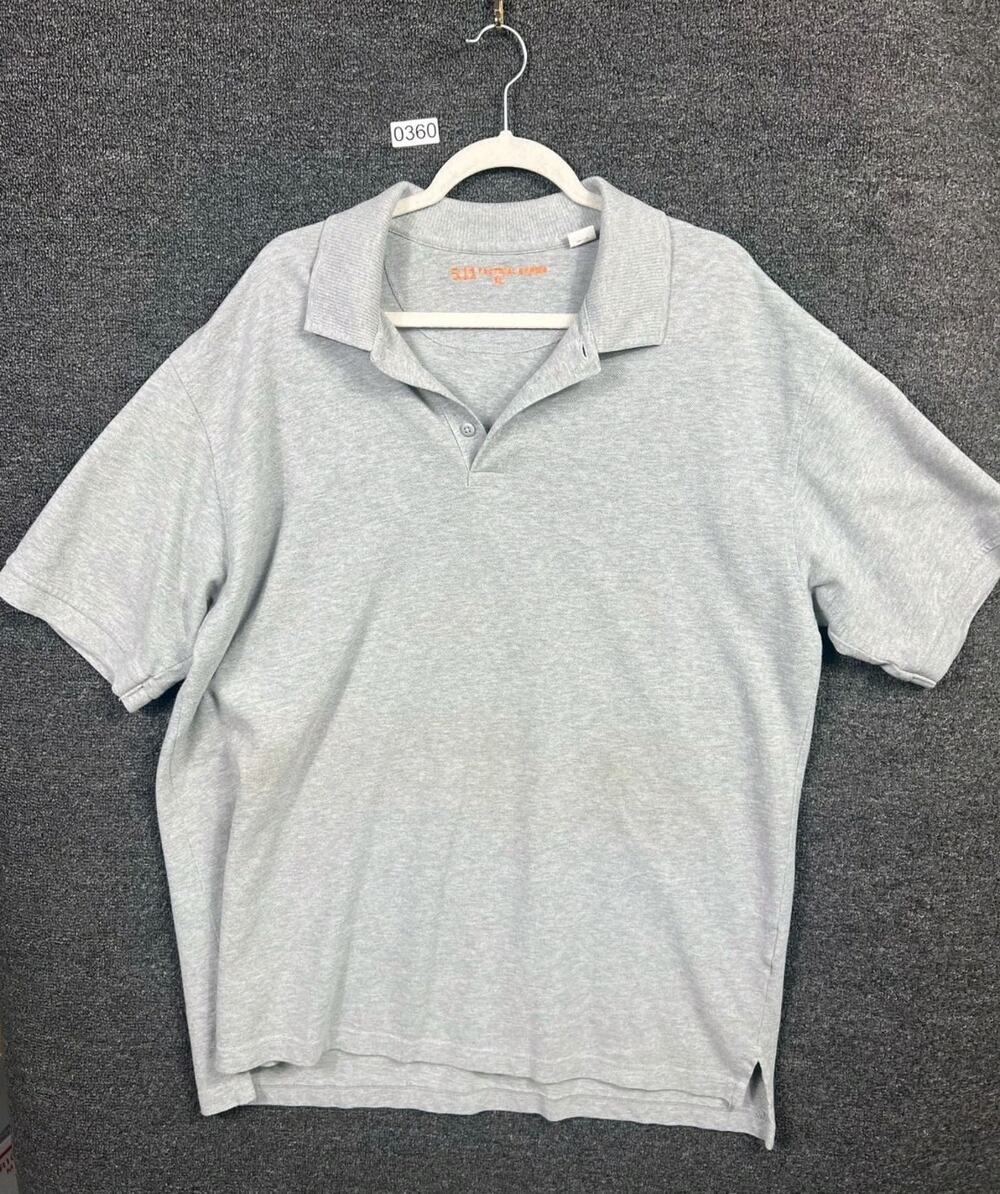 5.11 Tactical Performance Polo Shirt Mens Size XL Gray Short Sleeve Outdoors